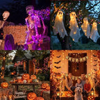 Orange Purple Halloween String Lights Outdoor, 32.5FT 100 LED Waterproof Christmas Lights with 16 Lighting Modes, alternate