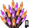 Orange Purple Halloween String Lights Outdoor, 66FT 200 LED Waterproof Christmas Lights with 16 Lighting Modes