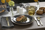 Organic Shades Gray Stoneware 18-Piece Dinnerware Set for 6 in Gray, alternate view 4