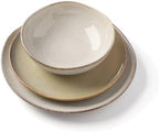 Organic Shades Oatmeal Stoneware 18-Piece Dinnerware Set for 6 in 18 Count in Oatmeal, alternate view 7
