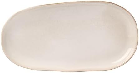 Organic Shades Oatmeal Stoneware 2-Piece Serving Platter Set in 1 Count in Oatmeal, alternate view 4
