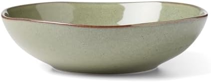 Organic Shades Sage Green Stoneware 2-Piece Serving Platter Set in 1 Count in Green, alternate view 3
