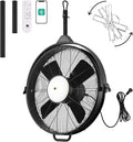 Orison 24.8'' Waterproof Outdoor Ceiling Fan, 6 Speed Ceiling Mounted Plug-In Cord Garage Fan with Remote&APP
