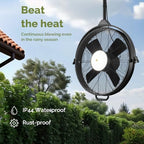 Orison 24.8'' Waterproof Outdoor Ceiling Fan, 6 Speed Ceiling Mounted Plug-In Cord Garage Fan with Remote&APP, alternate view
