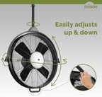 Orison 24.8'' Waterproof Outdoor Ceiling Fan, 6 Speed Ceiling Mounted Plug-In Cord Garage Fan with Remote&APP, alternate view