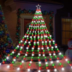 Outdoor Christmas Decorations Star Lights, 320 LED Hanging Twinkle Fairy String Lights Outside Tree Decoration, alternate