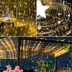 Outdoor Christmas Net Lights, 12FT x 5FT 360 LED Fairy String Light with 8 Lighting Modes, Connectable Light for, alternate
