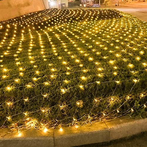 Outdoor Christmas Net Lights, 12FT x 5FT 360 LED Fairy String Light with 8 Lighting Modes, Connectable Light for, alternate