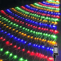 Outdoor Christmas Net Lights, 12FT x 5FT 360 LED Mesh String Light with 8 Lighting Modes, Connectable Light for