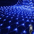 Outdoor Christmas Net Lights, 12FT x 5FT 360 LED Mesh String Light with 8 Lighting Modes, Connectable Waterproof