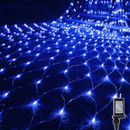 Outdoor Christmas Net Lights, 12FT x 5FT 360 LED Mesh String Light with 8 Lighting Modes, Connectable Waterproof