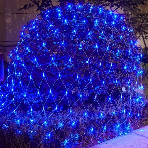 Outdoor Christmas Net Lights, 12FT x 5FT 360 LED Mesh String Light with 8 Lighting Modes, Connectable Waterproof, alternate