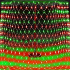 Outdoor Christmas Net Lights, 12FT x 5FT 360 LED Mesh String Light with 8 Lighting Mode, Connectable Waterproof, alternate