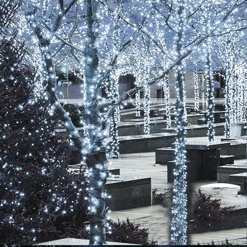Outdoor Christmas String Lights, 1000 LED 328 FT Plug in Fairy Light with Remote Control 8 Modes & Timer, alternate view 6