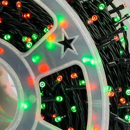 Outdoor Christmas String Lights, 1000 LED 328 FT Plug in Fairy Light with Remote Control 8 Modes & Timer, alternate view 6