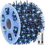 Outdoor Christmas String Lights, 1000 LED 328 FT Plug in Fairy Light with Remote Control 8 Modes & Timer