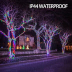 Outdoor Christmas String Lights, 1000 LED 328 FT Plug in Fairy Light with Remote Control 8 Modes & Timer, alternate view 4