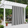 Outdoor Curtain for Patio Waterproof 108" Length Public Divider, Rust-Proof Grommet Blackout Thermal Insulated