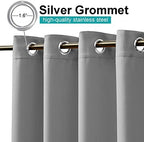 Outdoor Curtain for Patio Waterproof 108" Length Public Divider, Rust-Proof Grommet Blackout Thermal Insulated, alternate