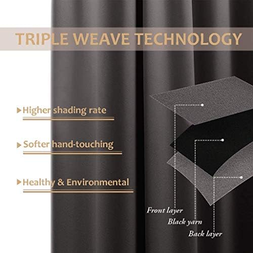 Outdoor Curtain for Patio Waterproof Extra Wide 100", Blackout Vertical Blinds Thermal Insulated Stainless Steer, alternate