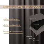 Outdoor Curtain for Patio Waterproof Extra Wide 100", Blackout Vertical Blinds Thermal Insulated Stainless Steer, alternate