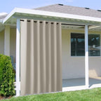 Outdoor Curtain for Patio Waterproof Extra Wide 100 in, Sun Blocking Vertical Blinds Thermal Insulated Stainless