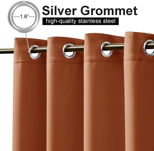 Outdoor Curtain for Patio Waterproof, Rustproof Grommet Thermal Insulated Extra Wide Blackout Privacy Indoor, alternate view