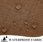 Outdoor Curtains for Patio Waterproof, 1 Panel Non-See-Through Linen Curtains with Grommet Top Indoor Outdoor, alternate view