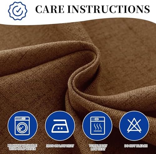 Outdoor Curtains for Patio Waterproof, 1 Panel Non-See-Through Linen Curtains with Grommet Top Indoor Outdoor, alternate view