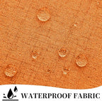 Outdoor Curtains for Patio Waterproof, 1 Panel Non-See-Through Linen Curtains with Grommet Top Indoor Outdoor, alternate view