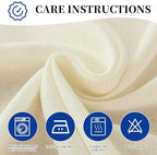 Outdoor Curtains for Patio Waterproof, 1 Panel Non-See-Through Linen Curtains with Grommet Top Indoor Outdoor, alternate view