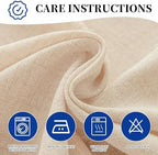 Outdoor Curtains for Patio Waterproof, 1 Panel Non-See-Through Linen Curtains with Grommet Top Indoor Outdoor, alternate view