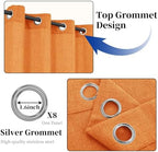 Outdoor Curtains for Patio Waterproof, 2 Panels Non-See-Through Linen Curtains with Grommet Top Indoor Outdoor, alternate