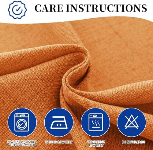 Outdoor Curtains for Patio Waterproof, 2 Panels Non-See-Through Linen Curtains with Grommet Top Indoor Outdoor, alternate