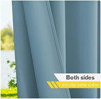 Outdoor Curtains for Patio Waterproof Extra Wide 2 Panels, Rustproof Grommet Indoor Outdoor Porch Curtains &, alternate view