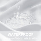 Outdoor Curtains for Patio Waterproof Tab Top Block Sunlight Thermal Insulated Privacy Assured Thick Outside, alternate view