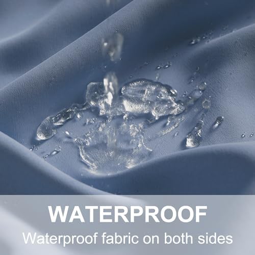 Outdoor Curtains for Patio Waterproof Tab Top Block Sunlight Thermal Insulated Privacy Assured Thick Outside, alternate view