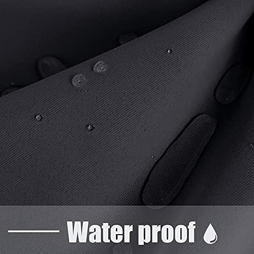 Outdoor Curtains for Patio Waterproof Weighted Blackout Blinds in Dark Grey, alternate view 2