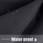 Outdoor Curtains for Patio Waterproof Weighted Blackout Blinds in Dark Grey, alternate view 2