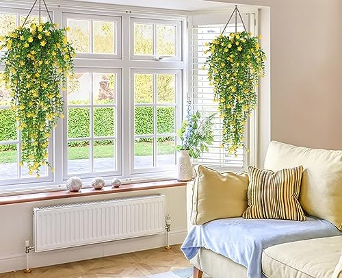 Outdoor Fake Hanging Plants, Draping Plant Vine, Faux Eucalyptus Leaf, alternate view 2