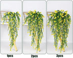 Outdoor Fake Hanging Plants, Draping Plant Vine, Faux Eucalyptus Leaf, alternate view 4