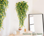 Outdoor Fake Hanging Plants, Draping Plant Vine, Faux Eucalyptus Leaf, alternate view 5