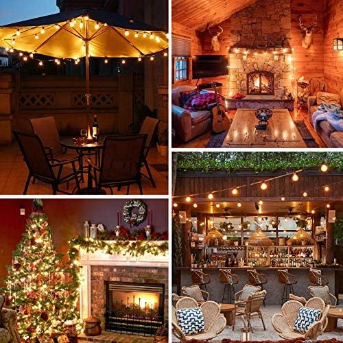 Outdoor G40 LED Globe String Lights 30Feet Dimmable Waterproof Shatterproof, alternate view 3