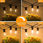 Outdoor G40 LED Globe String Lights 30Feet Dimmable Waterproof Shatterproof, alternate view 5