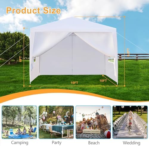 Outdoor Gazebo Canopy Wedding Party Tent Camping Shelter Commercial Instant Shelter Waterproof Tent with, alternate view 2
