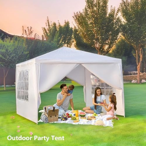 Outdoor Gazebo Canopy Wedding Party Tent Camping Shelter Commercial Instant Shelter Waterproof Tent with, alternate view 4