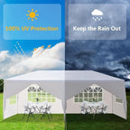 Outdoor Gazebo Canopy Wedding Party Tent Camping Shelter Commercial Instant Shelter Waterproof Tent with, alternate view 4