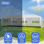 Outdoor Gazebo Canopy Wedding Party Tent Camping Shelter Commercial Instant Shelter Waterproof Tent with, alternate view 6