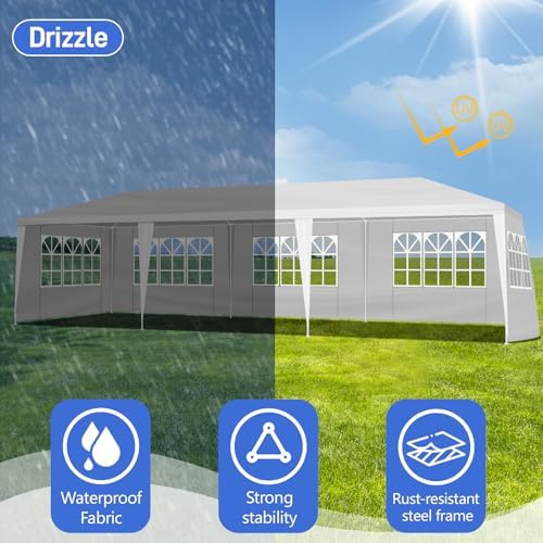 Outdoor Gazebo Canopy Wedding Party Tent Camping Shelter Commercial Instant Shelter Waterproof Tent with, alternate view 6