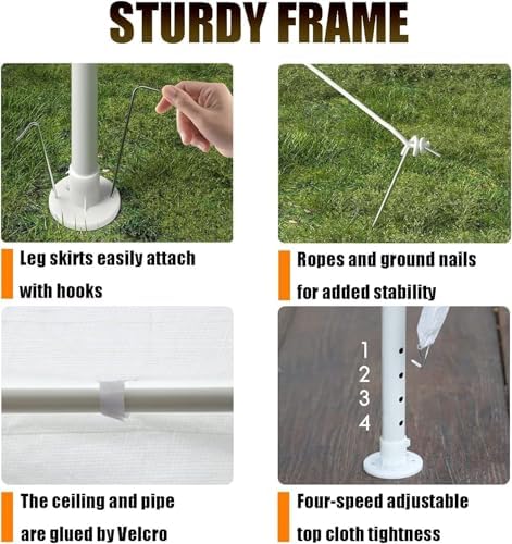 Outdoor Gazebo Canopy Wedding Party Tent Camping Shelter Commercial Instant Shelter Waterproof Tent with, alternate view 6